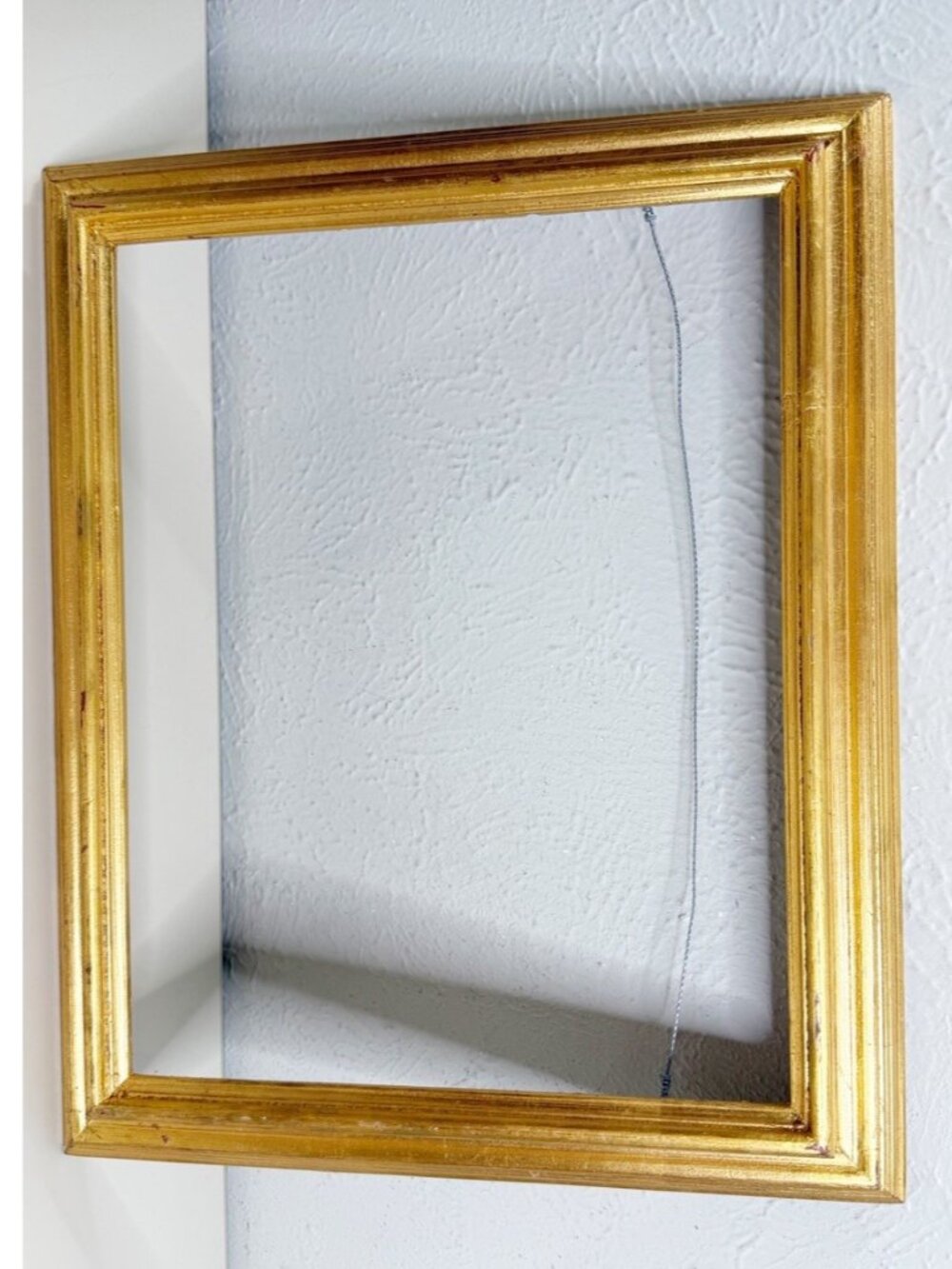 VTG Wood Gilded Hanging Rectangle Frame 17x14 Fits 10.5x13.5 GUC